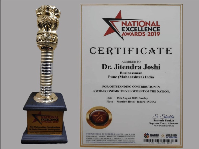 ALMA & World Book of Records (UK) - National Excellence Award 2019