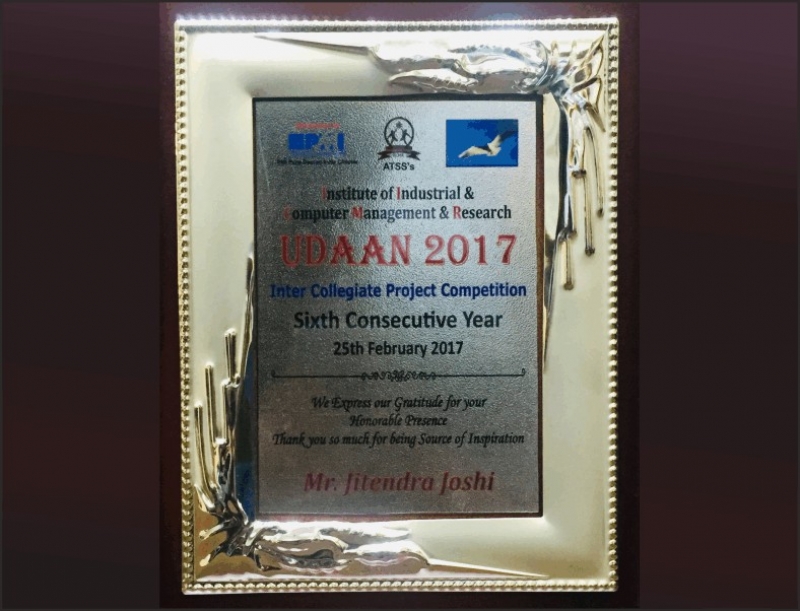 IICMR - UDAAN-2017 Award
