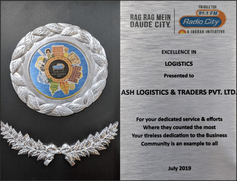 Radio City 91.4 FM, Ash Logistics and Traders Pvt Ltd, Excellence in Logistics
